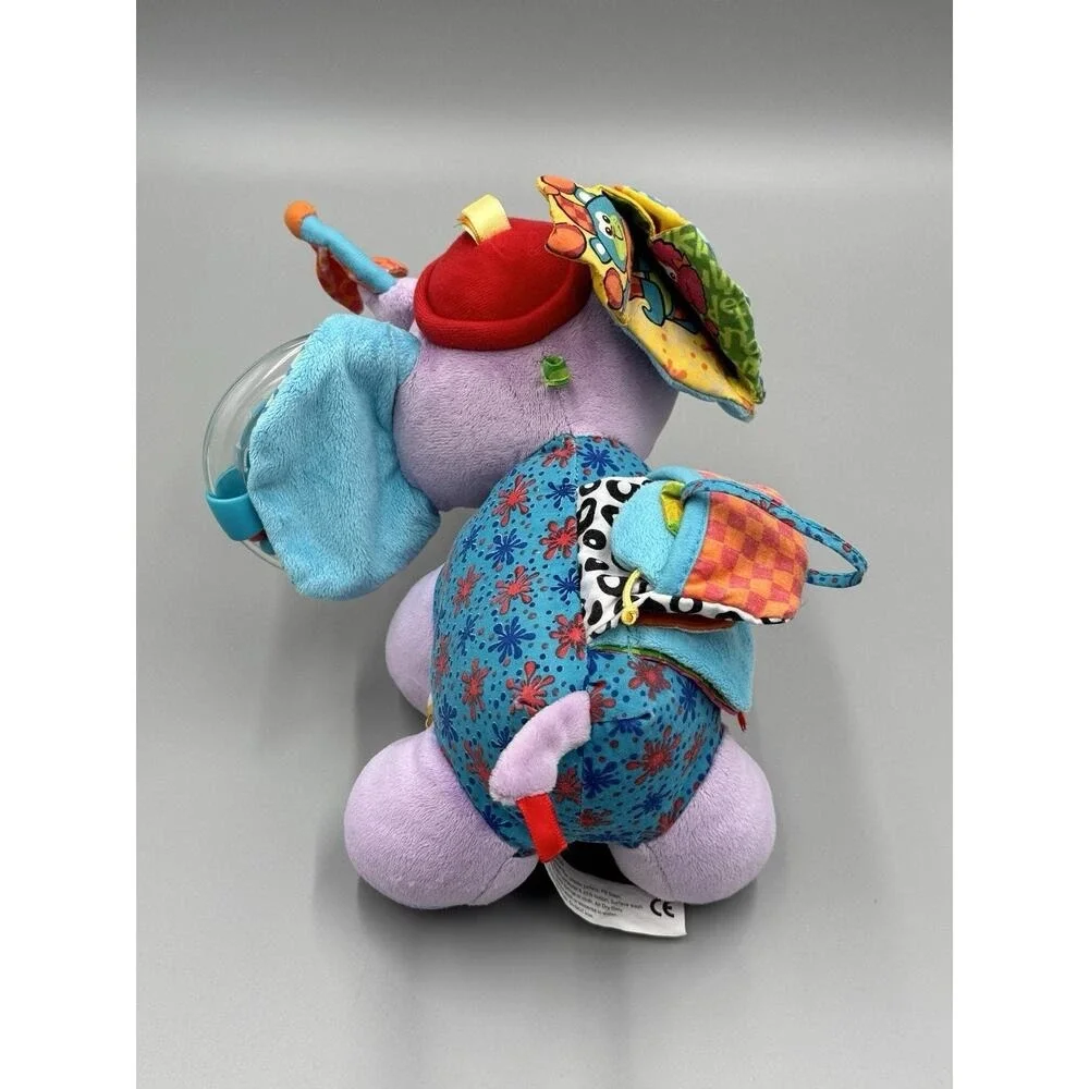 Infantino Purple Elephant Plush Activity Toy 10